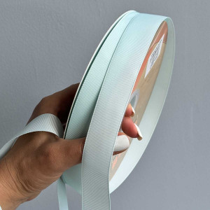 Лента репс Ding Xin 2.5 см * 90 м - #0013 Нежно Голубой. Photo 2